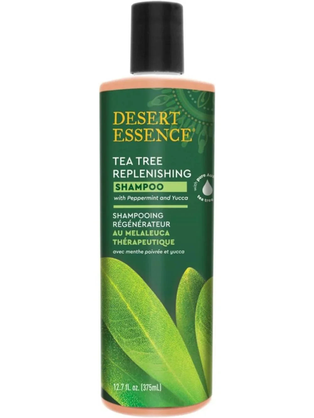 Tea Tree Shampoo for Oily Hair, Replenishing Formula, 12.9 Fl Oz - Natural